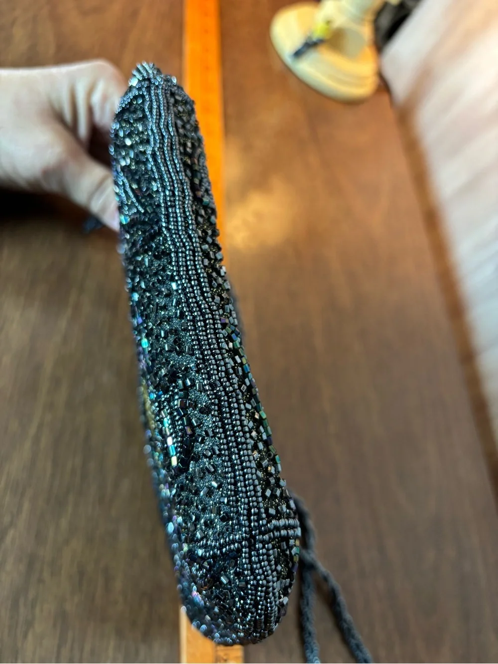 Vintage Beaded Evening Clutch Bag Excellent Condition